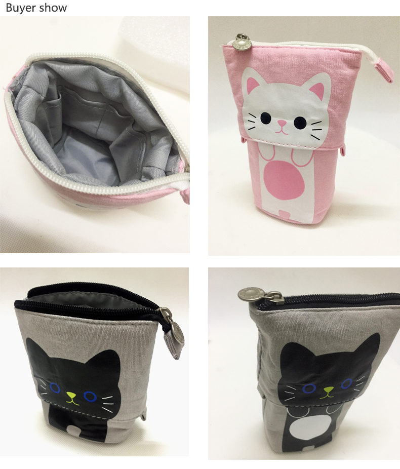Cute Pencil Case Zipper Kawaii Cat Pencil Box Boys Girls School Supplies Student Stationery Gift for Kids Trousse Scolaire Stylo Cute Pencil Case Zipper Kawaii Cat Pencil Box Boys Girls School Supplies Student Stationery Gift for Kids Trousse Scolaire Stylo