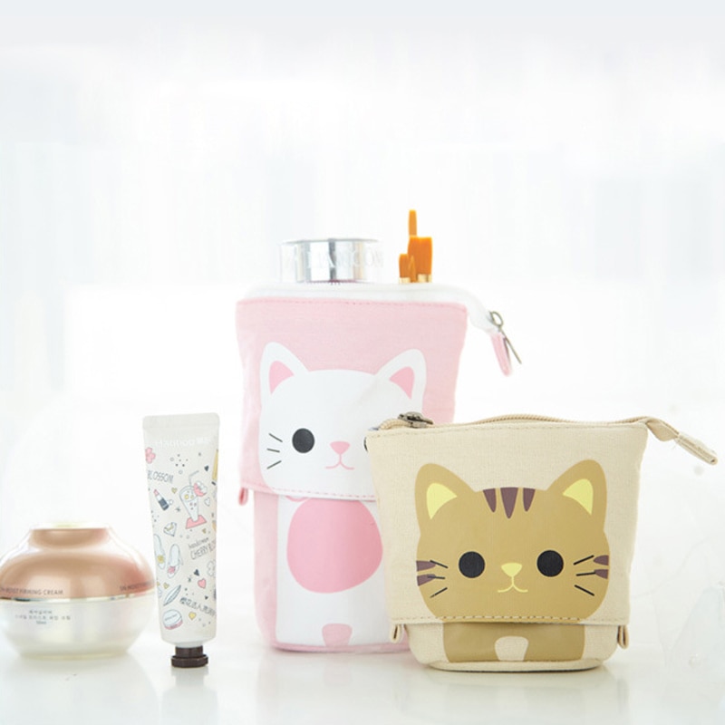 Cute Pencil Case Zipper Kawaii Cat Pencil Box Boys Girls School Supplies Student Stationery Gift for Kids Trousse Scolaire Stylo