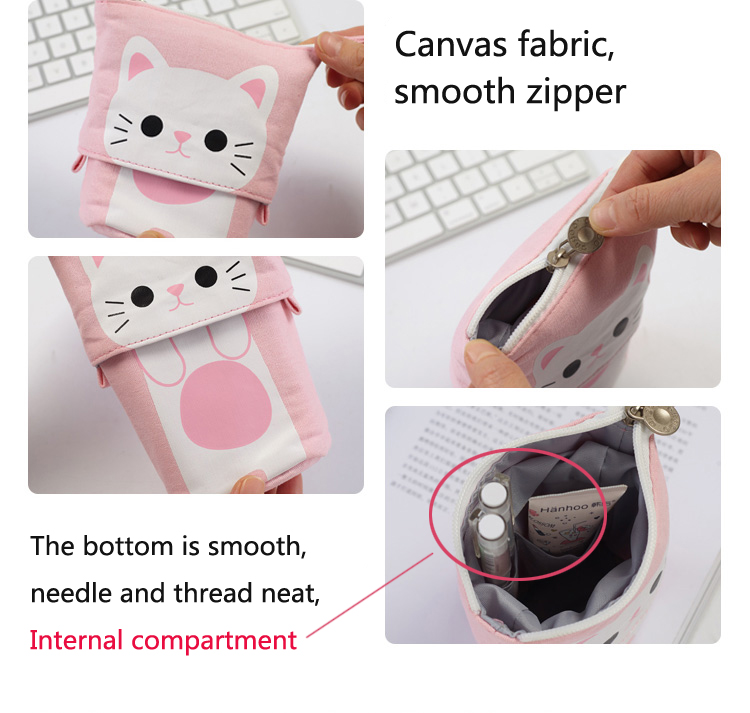 Cute Pencil Case Zipper Kawaii Cat Pencil Box Boys Girls School Supplies Student Stationery Gift for Kids Trousse Scolaire Stylo Cute Pencil Case Zipper Kawaii Cat Pencil Box Boys Girls School Supplies Student Stationery Gift for Kids Trousse Scolaire Stylo