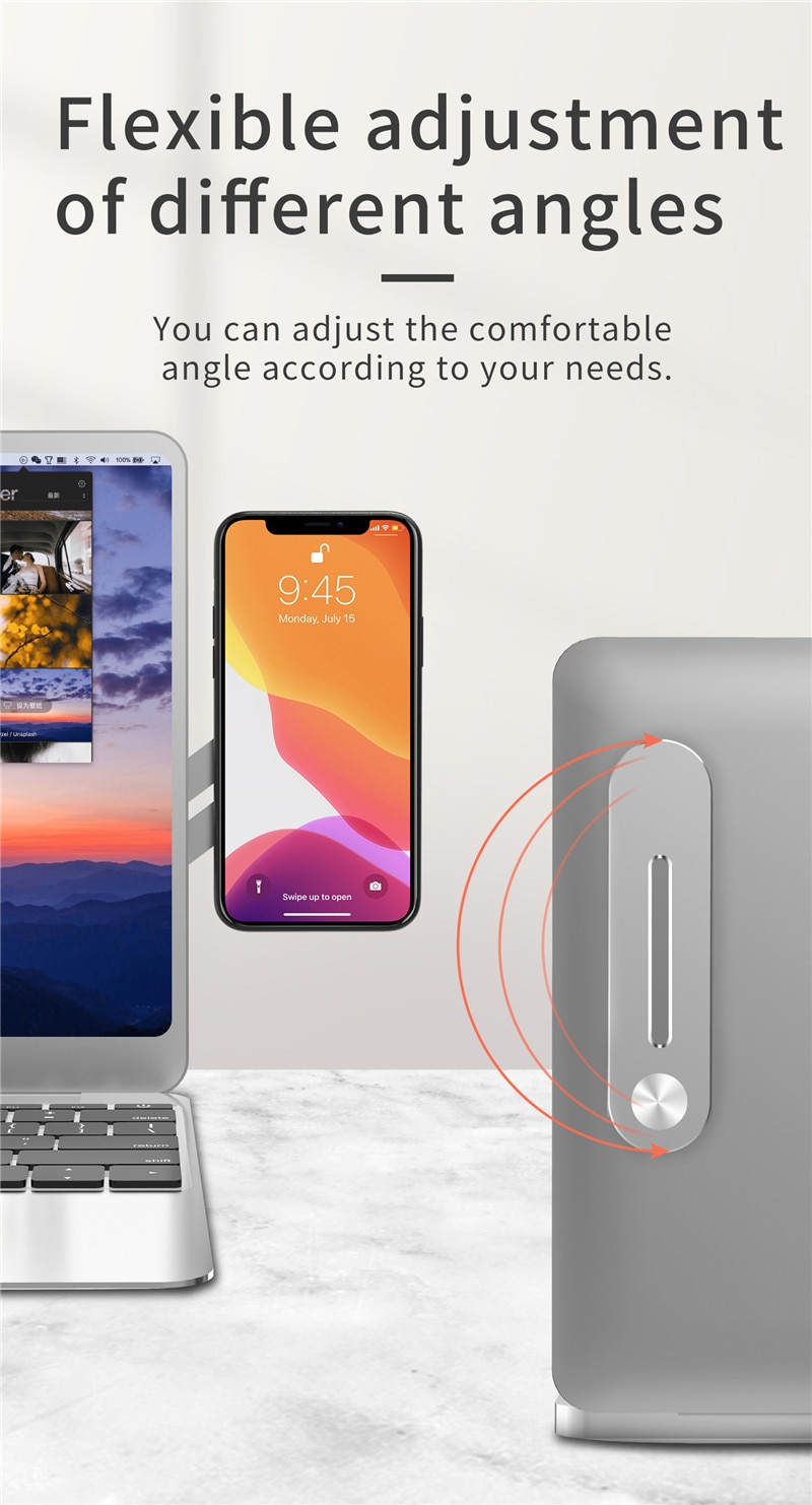 Lovebay Screen Support Holder Laptop Side Mount Connect Tablet Bracket Multifunctional Bracket Adjustable Cell Phone Holder Lovebay Screen Support Holder Laptop Side Mount Connect Tablet Bracket Multifunctional Bracket Adjustable Cell Phone Holder