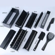 IYouNice 11Pcs/Set Sushi Maker Equipment Kit,Japanese Rice Ball Cake Roll Mold Sushi Multifunctional Mould Making Sushi Tools IYouNice 11Pcs/Set Sushi Maker Equipment Kit,Japanese Rice Ball Cake Roll Mold Sushi Multifunctional Mould Making Sushi Tools
