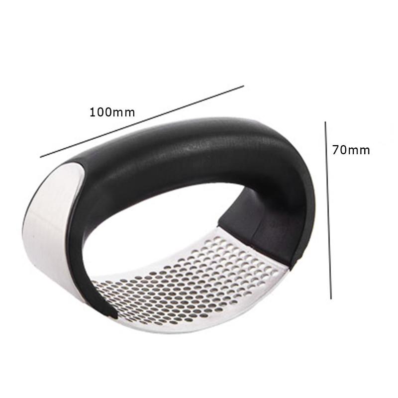 Multi-function Manual Garlic Presser Curved Garlic Grinding Slicer Chopper Stainless Steel Garlic Presses Cooking Gadgets Tool