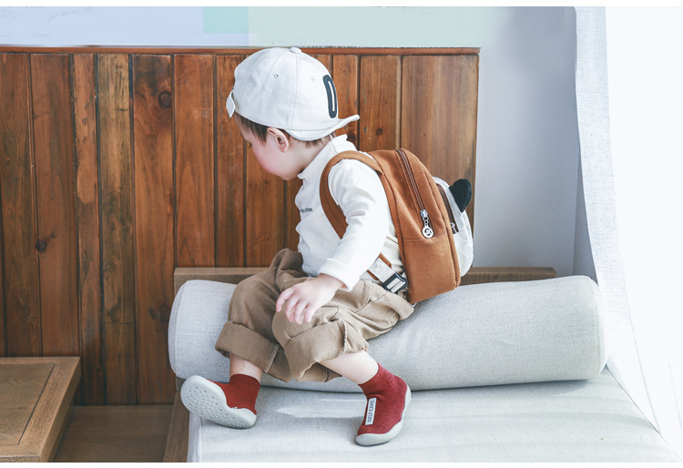 Unisex Baby Shoes First Shoes Baby Walkers Toddler First Walker Baby Girl Kids Soft Rubber Sole Baby Shoe Knit Booties Anti-slip