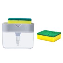2-in-1 Sponge Rack Soap Dispenser Soap Press Sponge Caddy Bathroom Kitchen Organizer Household Cleaning Accessories Tools #25 2-in-1 Sponge Rack Soap Dispenser Soap Press Sponge Caddy Bathroom Kitchen Organizer Household Cleaning Accessories Tools #25