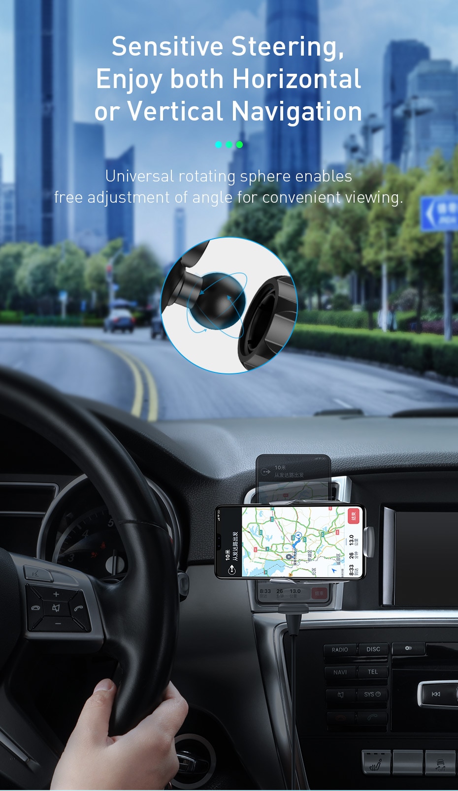 Baseus 15W Qi Wireless Car Charger For iPhone 11 Fast Car Wireless Charging Holder For Samsung S20 Xiaomi Mi 9 Induction Charger