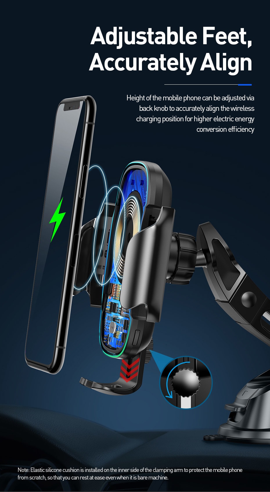 Baseus Qi Car Wireless Charger for iPhone 11 Samsung Xiaomi 15W Induction Car Mount Fast Wireless Charging with Car Phone Holder Baseus Qi Car Wireless Charger for iPhone 11 Samsung Xiaomi 15W Induction Car Mount Fast Wireless Charging with Car Phone Holder