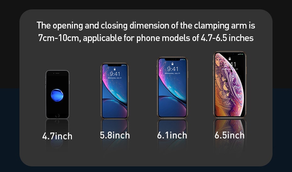 Baseus Qi Car Wireless Charger for iPhone 11 Samsung Xiaomi 15W Induction Car Mount Fast Wireless Charging with Car Phone Holder Baseus Qi Car Wireless Charger for iPhone 11 Samsung Xiaomi 15W Induction Car Mount Fast Wireless Charging with Car Phone Holder