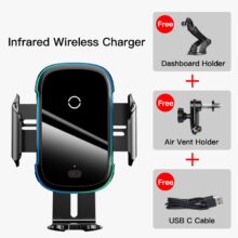 Baseus Qi Car Wireless Charger for iPhone 11 Samsung Xiaomi 15W Induction Car Mount Fast Wireless Charging with Car Phone Holder Baseus Qi Car Wireless Charger for iPhone 11 Samsung Xiaomi 15W Induction Car Mount Fast Wireless Charging with Car Phone Holder