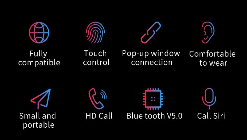 Original i12 TWS Bluetooth 5.0 Sport Earphone touch pop-up window HD Mic for iPhone Xiaomi Huawei Samsung Phone pk i9s i11 Tws