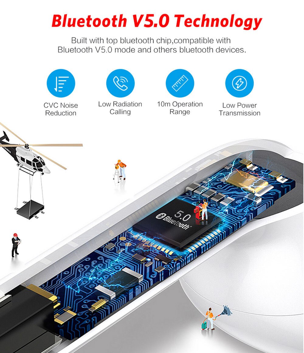 Original i14 TWS Wireless Earphones Bluetooth Headset Invisible Earbuds for Smart Phone PK i11 i12 i13 i15 i7s i20 i60 i30