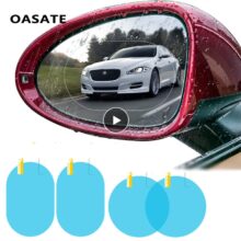 Car Rain Film Rearview Mirror Protective Film Anti Fog Membrane Anti-glare Waterproof Rainproof Car Mirror Window Clear Safer Car Rain Film Rearview Mirror Protective Film Anti Fog Membrane Anti-glare Waterproof Rainproof Car Mirror Window Clear Safer