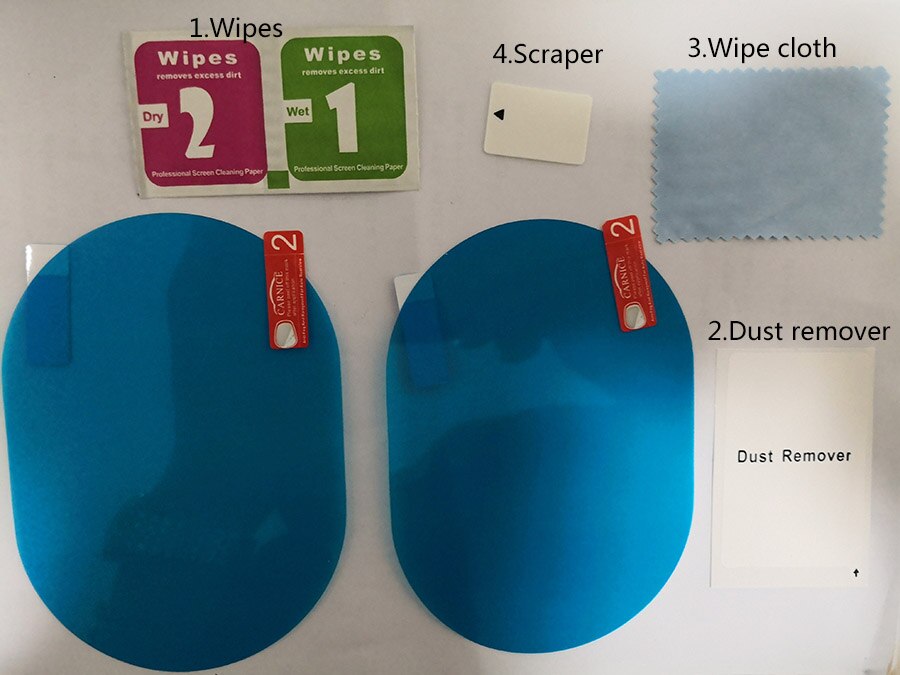 Car Rain Film Rearview Mirror Protective Film Anti Fog Membrane Anti-glare Waterproof Rainproof Car Mirror Window Clear Safer