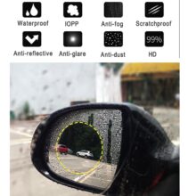Car Rain Film Rearview Mirror Protective Film Anti Fog Membrane Anti-glare Waterproof Rainproof Car Mirror Window Clear Safer Car Rain Film Rearview Mirror Protective Film Anti Fog Membrane Anti-glare Waterproof Rainproof Car Mirror Window Clear Safer