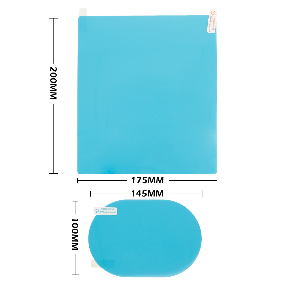 Car Rearview Mirror Protective Film Anti Fog Rain Window Clear Rainproof Rear View Mirror Protective Soft Film Auto Accessories