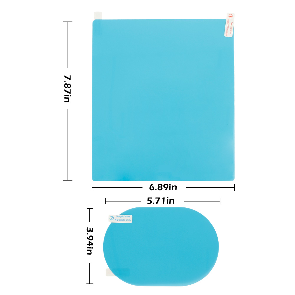 Car Rearview Mirror Protective Film Anti Fog Rain Window Clear Rainproof Rear View Mirror Protective Soft Film Auto Accessories