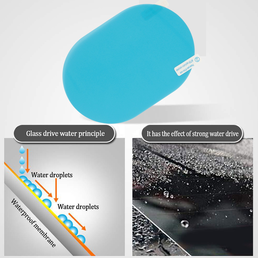 Car Rearview Mirror Protective Film Anti Fog Rain Window Clear Rainproof Rear View Mirror Protective Soft Film Auto Accessories