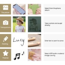 KKMOON Portable Mini Lightweight CNC Laser Engraving Machine Wood Router Handheld DIY Laser Engraver for Marking Lettering KKMOON Portable Mini Lightweight CNC Laser Engraving Machine Wood Router Handheld DIY Laser Engraver for Marking Lettering