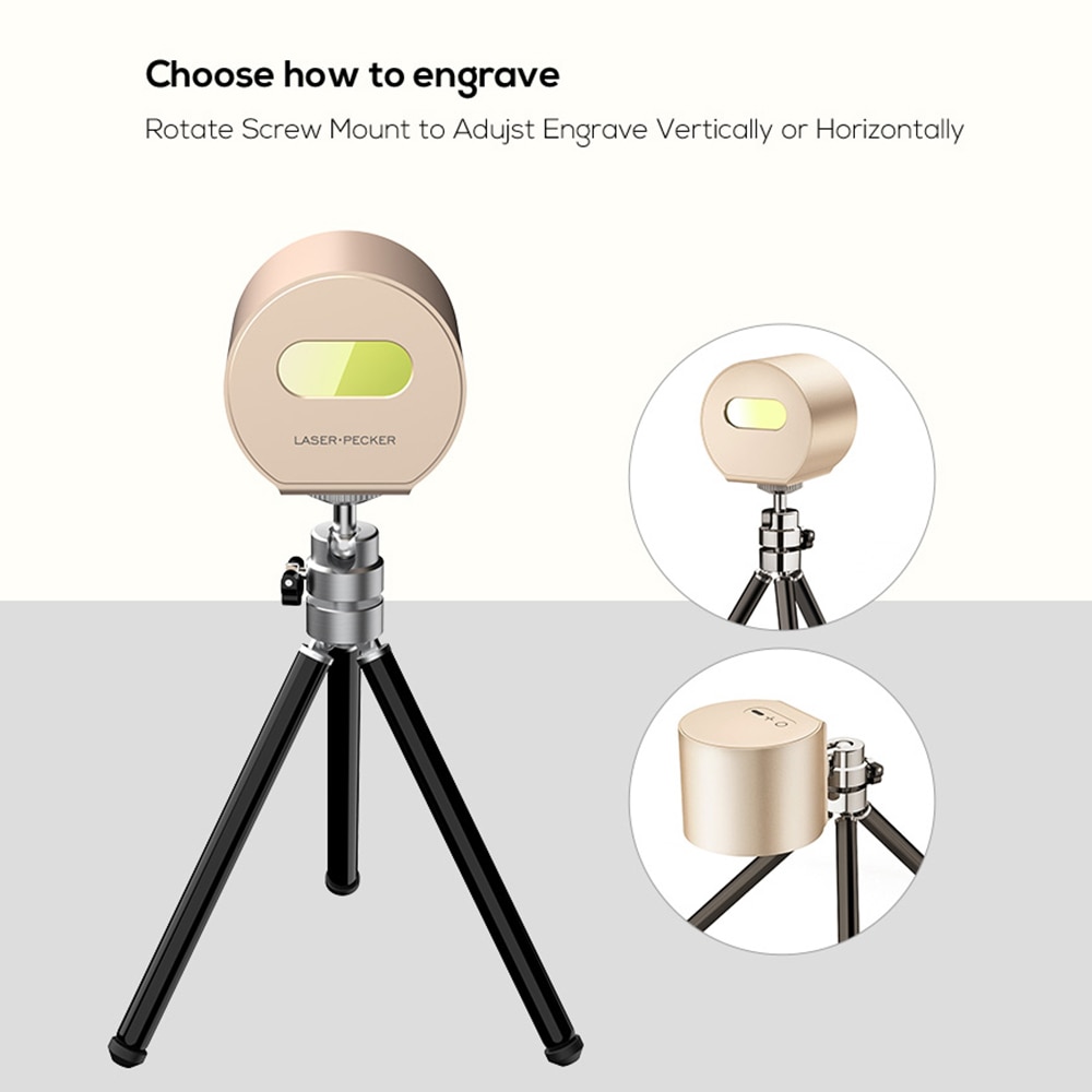 KKMOON Portable Mini Lightweight CNC Laser Engraving Machine Wood Router Handheld DIY Laser Engraver for Marking Lettering