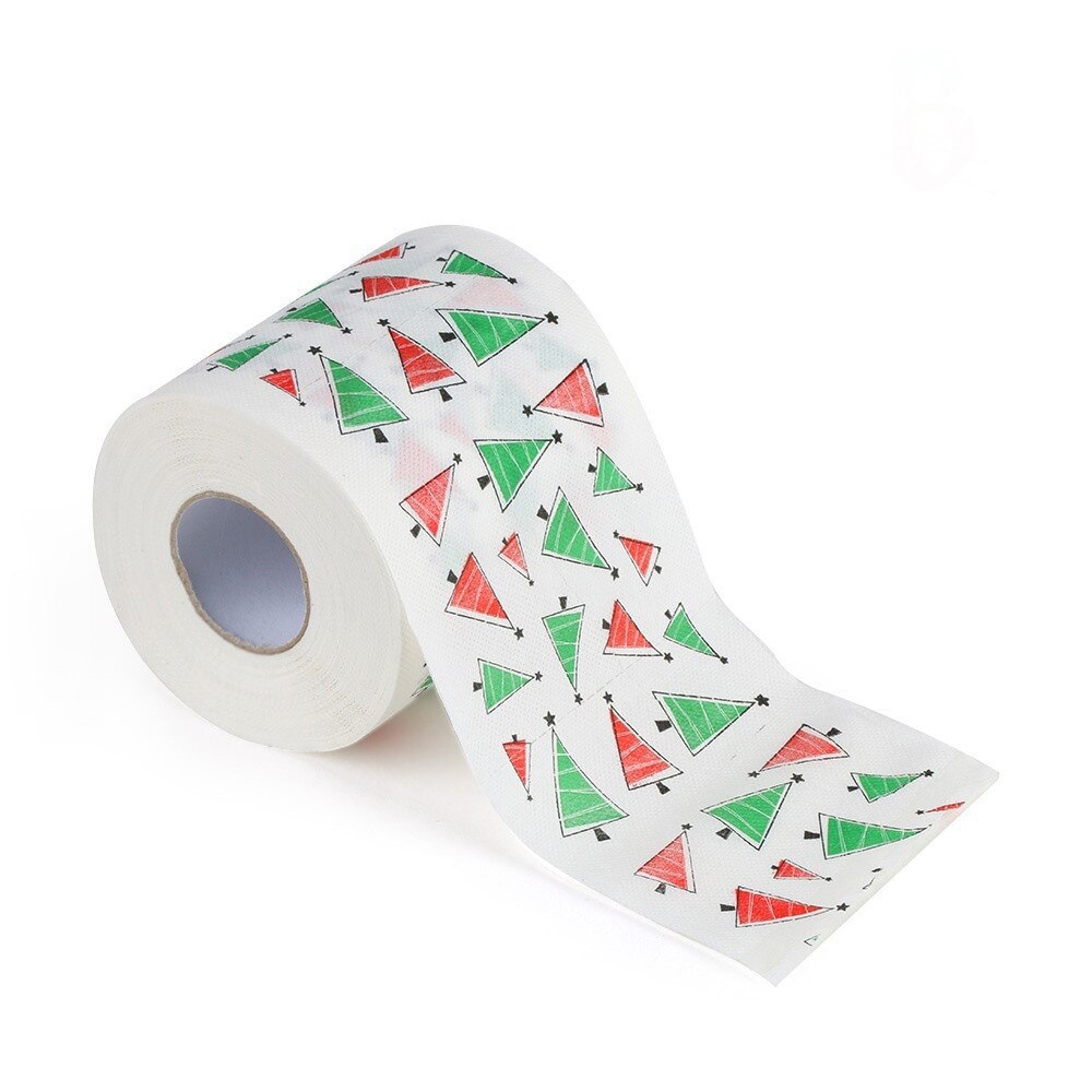 Christmas Toilet Roll Paper Home Santa Claus Bath Toilet Roll Paper Christmas Supplies Xmas Decor Tissue Roll 10*10cm Kitchen