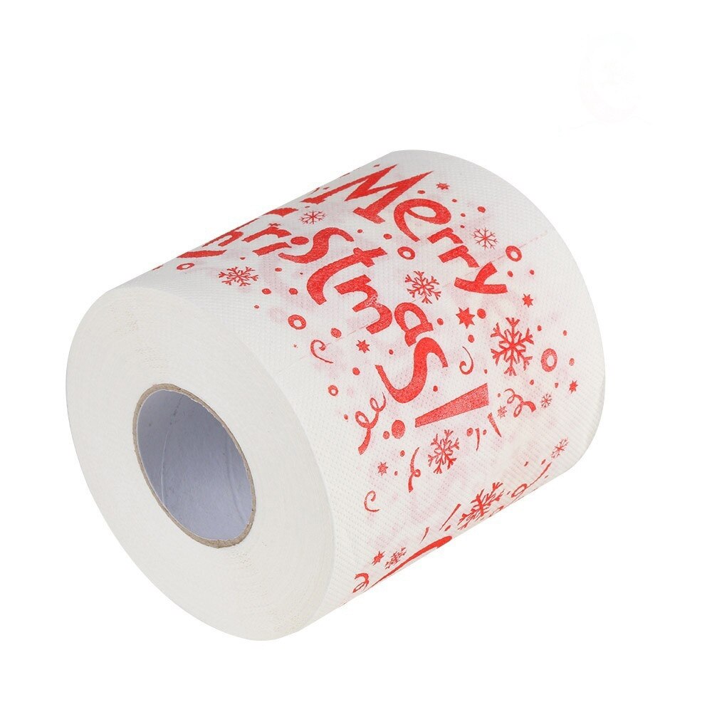 Christmas Toilet Roll Paper Home Santa Claus Bath Toilet Roll Paper Christmas Supplies Xmas Decor Tissue Roll 10*10cm Kitchen