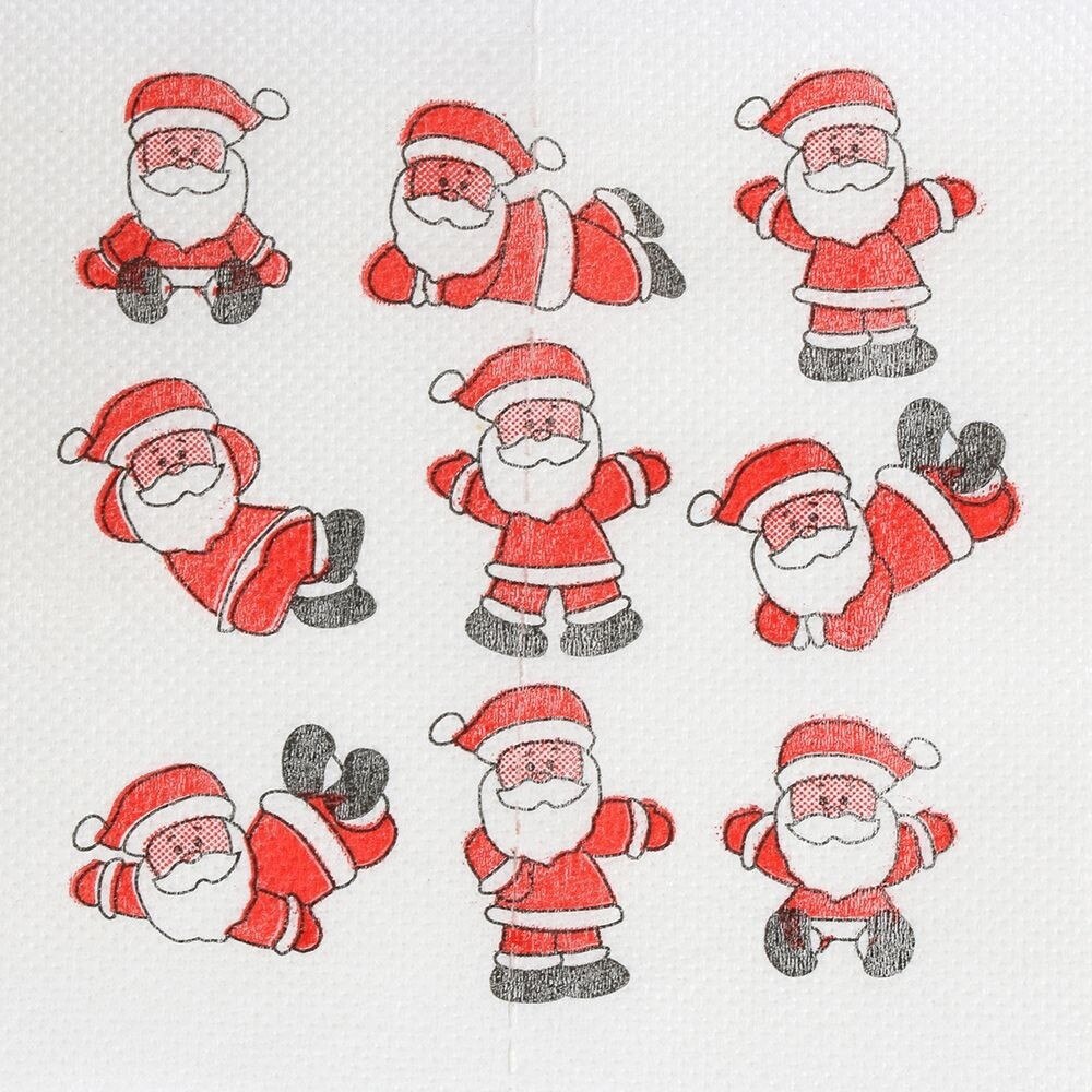 Christmas Toilet Roll Paper Home Santa Claus Bath Toilet Roll Paper Christmas Supplies Xmas Decor Tissue Roll 10*10cm Kitchen