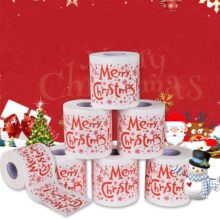 NEW Christmas Pattern Series Roll Paper Christmas Decorations Prints cute Toilet Paper Christmas Decorations For Home HOT NEW Christmas Pattern Series Roll Paper Christmas Decorations Prints cute Toilet Paper Christmas Decorations For Home HOT