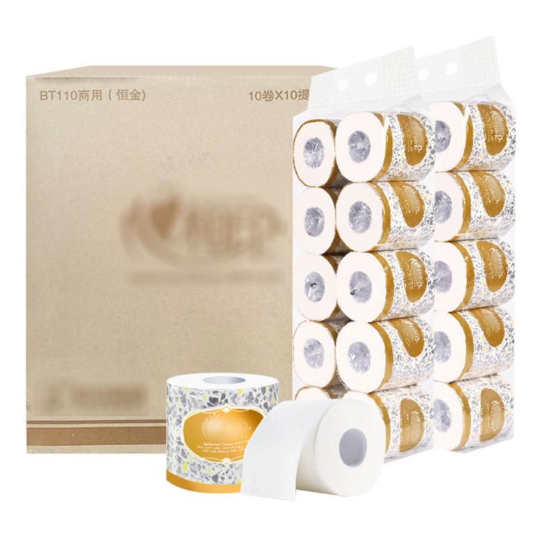 10 Rolls 3Ply High Quality Premium White Toilet Paper Roll Tissue soft home Bath Living Room Toilet Papers Tissue