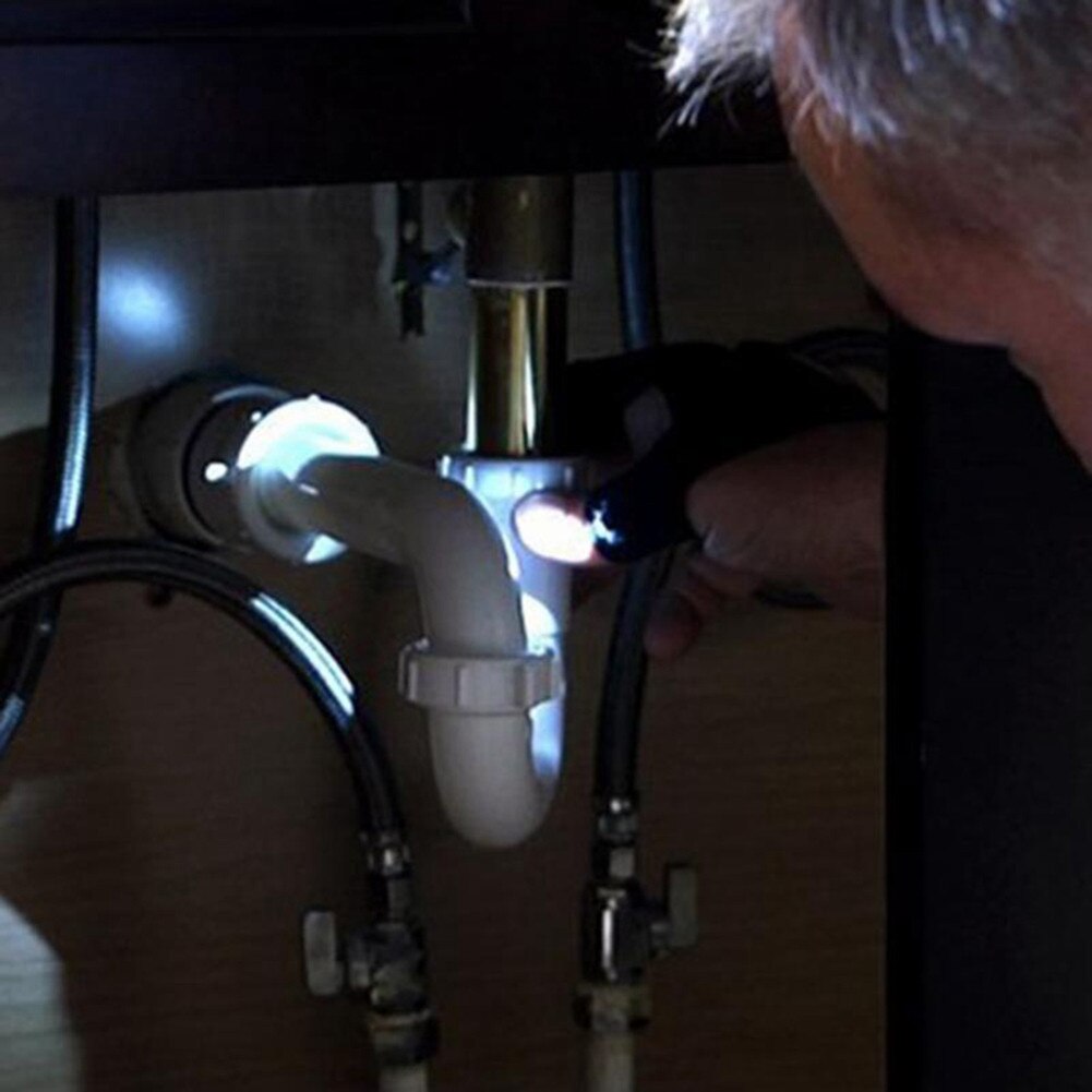 40#Night Waterproof Fishing Glove with High bright LED Light Rescue Tools Outdoor Gear breathable Practical durable