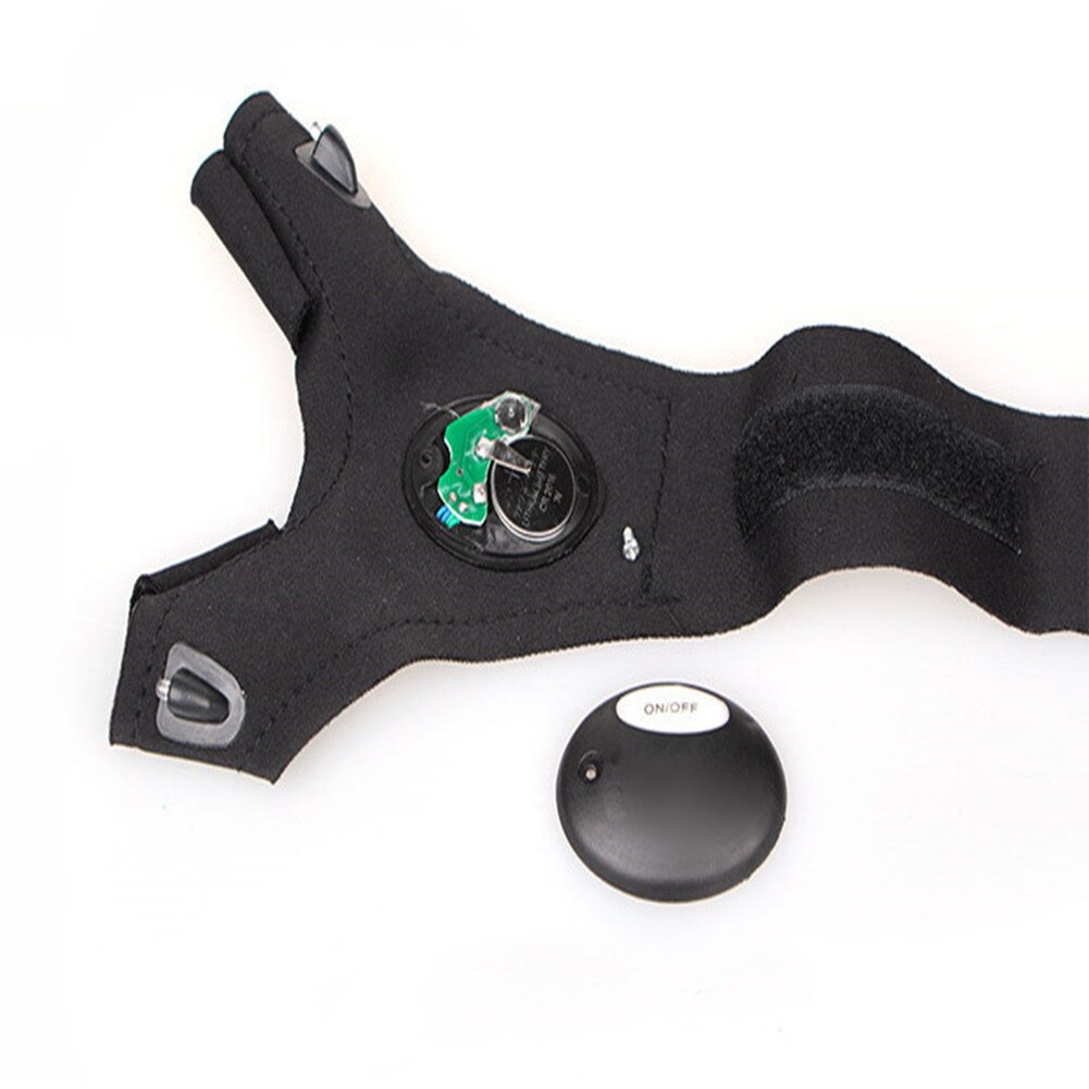 40#Night Waterproof Fishing Glove with High bright LED Light Rescue Tools Outdoor Gear breathable Practical durable