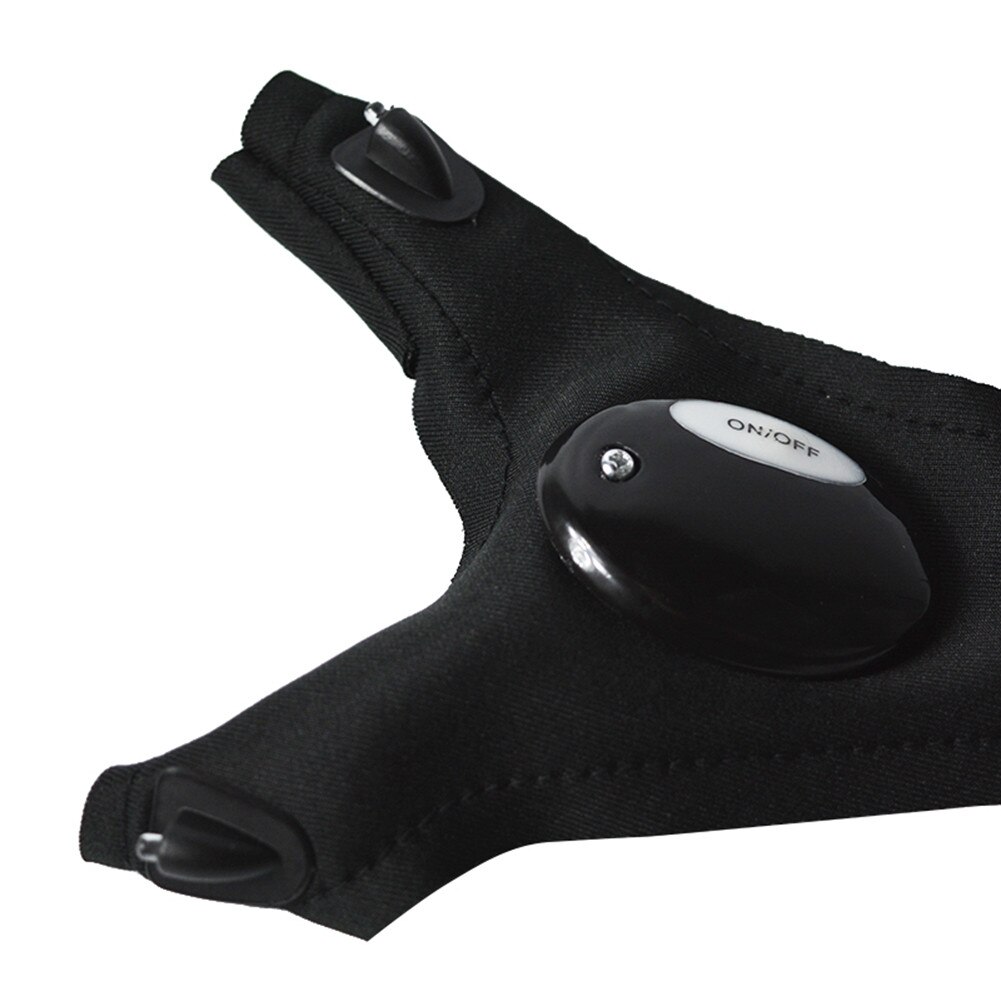 40#Night Waterproof Fishing Glove with High bright LED Light Rescue Tools Outdoor Gear breathable Practical durable