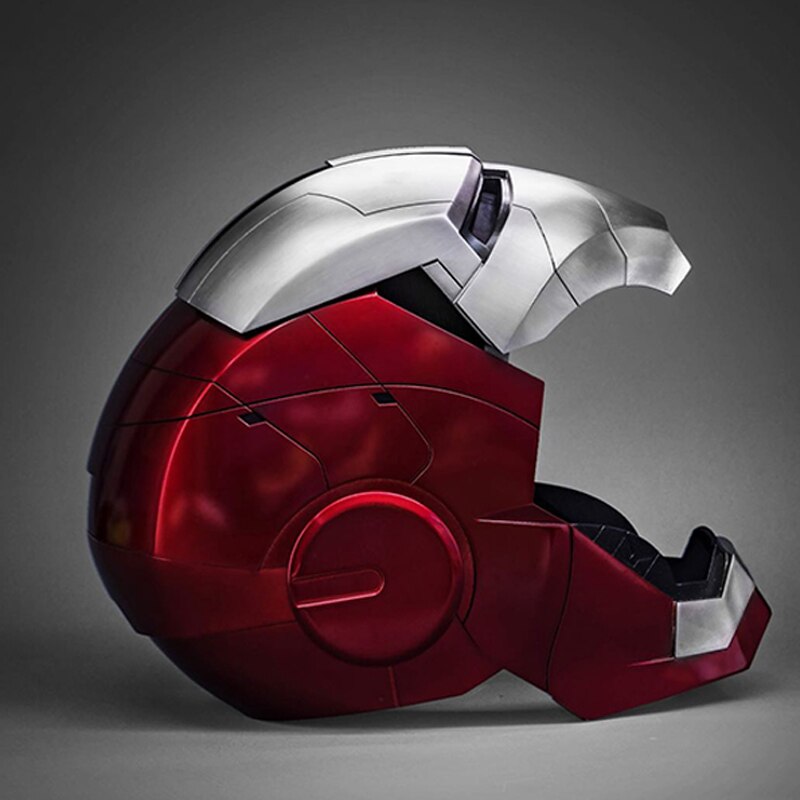 Cool! 1 / 1 MK5 Live-Action Iron Man Mask Helmet Remote & Voice Control Cosplay Wearable Model PVC