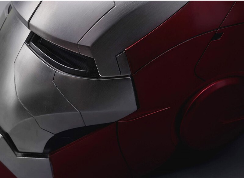 Cool! 1 / 1 MK5 Live-Action Iron Man Mask Helmet Remote & Voice Control Cosplay Wearable Model PVC