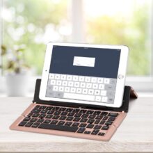 VODOOL Triple Folding Bluetooth Keyboard BT Wireless Foldable Touchpad Keypad for IOS/Android/Windows ipad Tablet VODOOL Triple Folding Bluetooth Keyboard BT Wireless Foldable Touchpad Keypad for IOS/Android/Windows ipad Tablet
