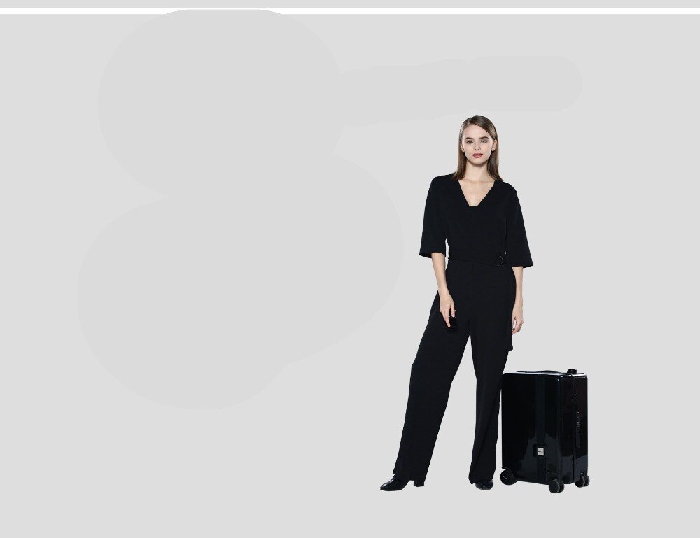 Ride-On and Self-Follow Smart Luggage with Obstacle Avoidance Multi-function electric Riding Trolley Intelligent Carry on Robot