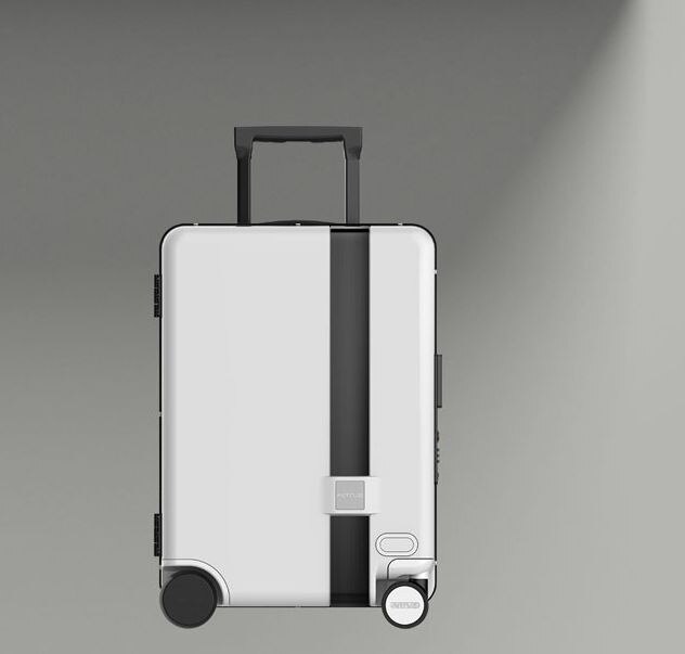 Ride-On and Self-Follow Smart Luggage with Obstacle Avoidance Multi-function electric Riding Trolley Intelligent Carry on Robot