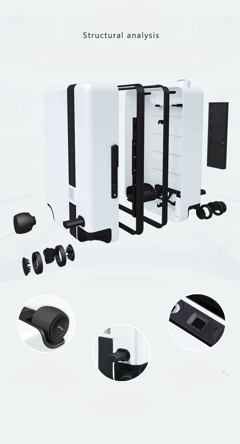 Ride-On and Self-Follow Smart Luggage with Obstacle Avoidance Multi-function electric Riding Trolley Intelligent Carry on Robot