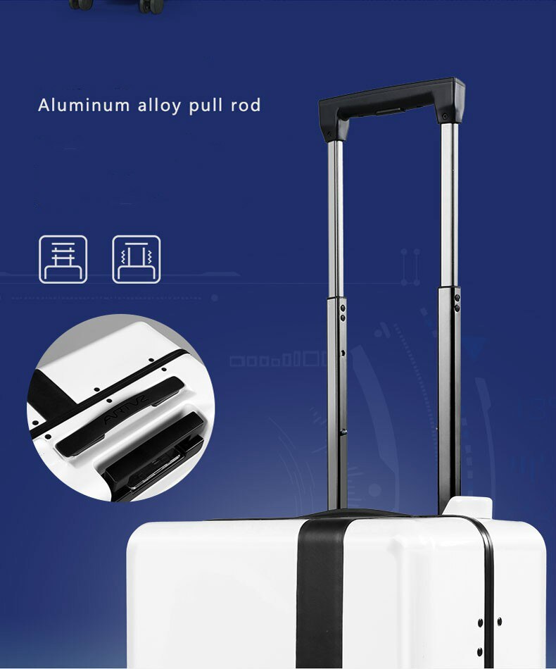 Ride-On and Self-Follow Smart Luggage with Obstacle Avoidance Multi-function electric Riding Trolley Intelligent Carry on Robot