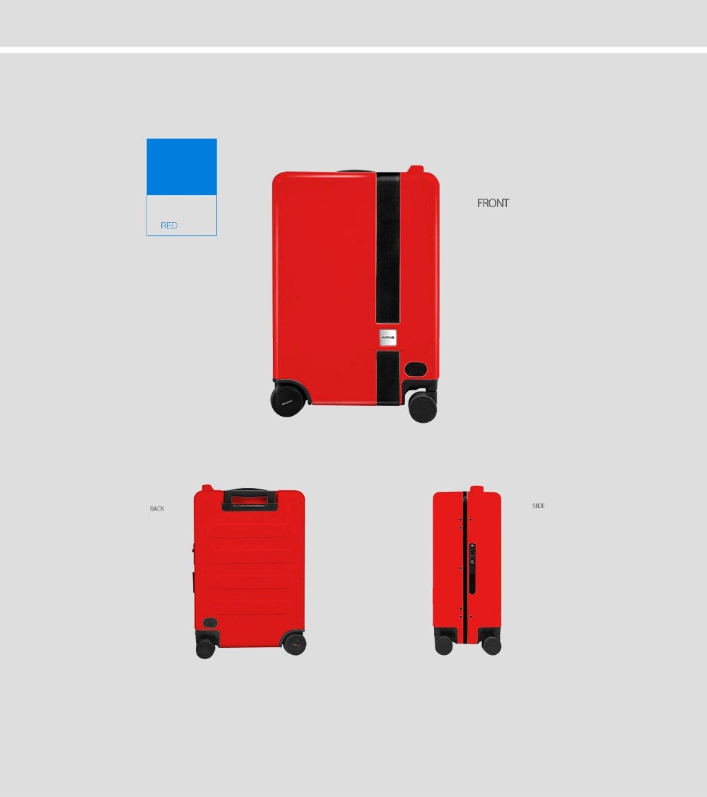 Ride-On and Self-Follow Smart Luggage with Obstacle Avoidance Multi-function electric Riding Trolley Intelligent Carry on Robot