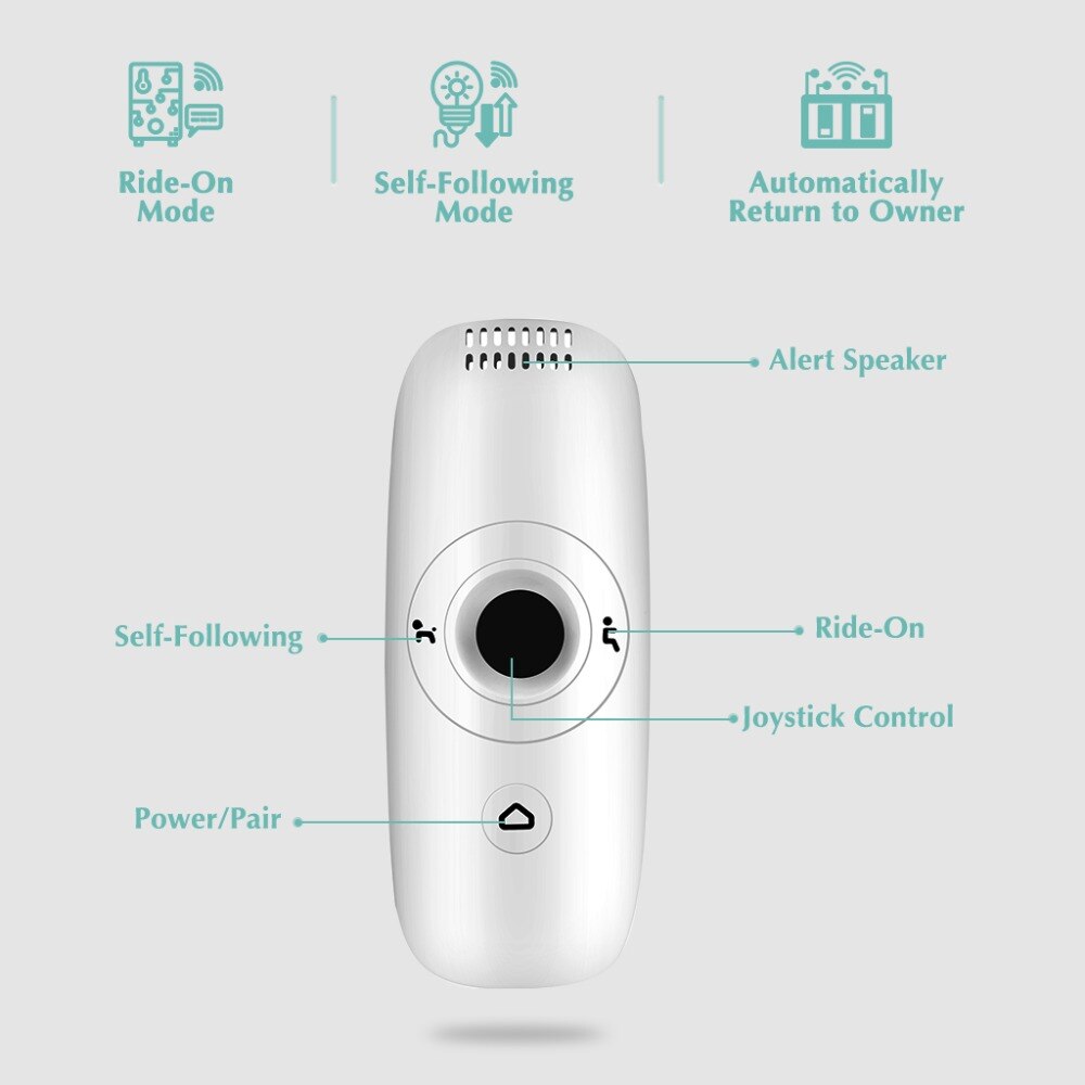 Ride-On and Self-Follow Smart Luggage with Obstacle Avoidance Multi-function electric Riding Trolley Intelligent Carry on Robot