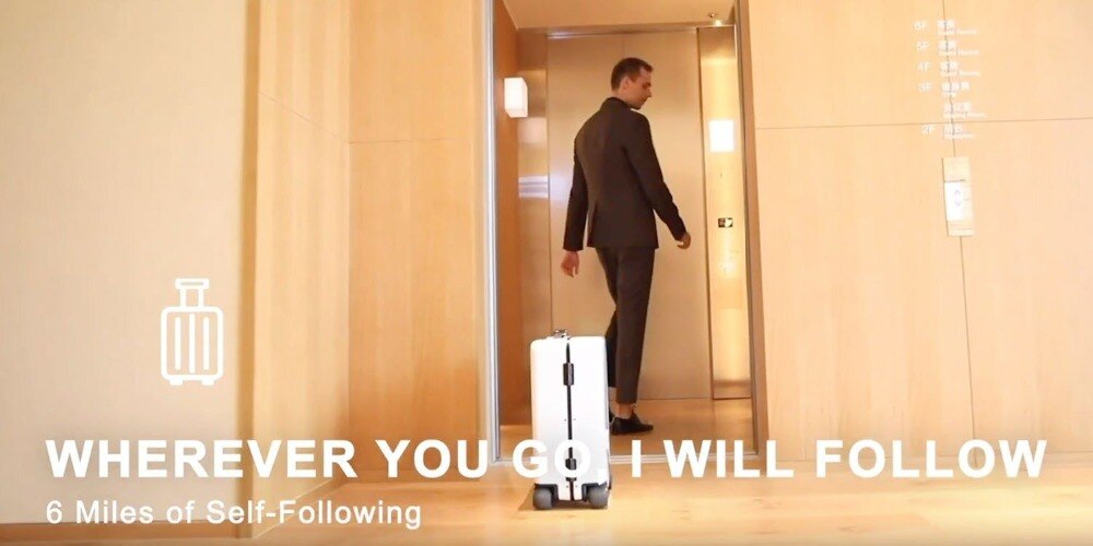 Ride-On and Self-Follow Smart Luggage with Obstacle Avoidance Multi-function electric Riding Trolley Intelligent Carry on Robot