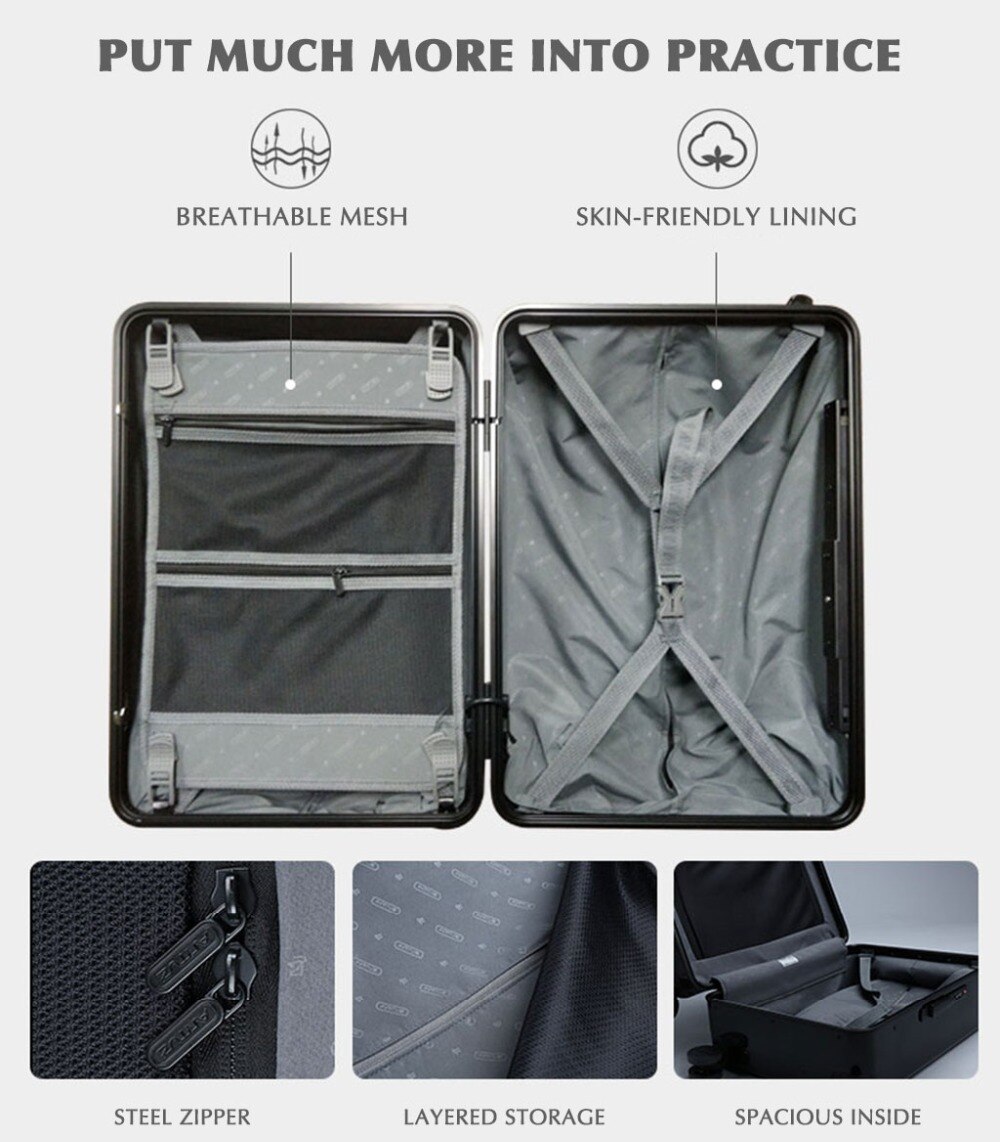 Ride-On and Self-Follow Smart Luggage with Obstacle Avoidance Multi-function electric Riding Trolley Intelligent Carry on Robot