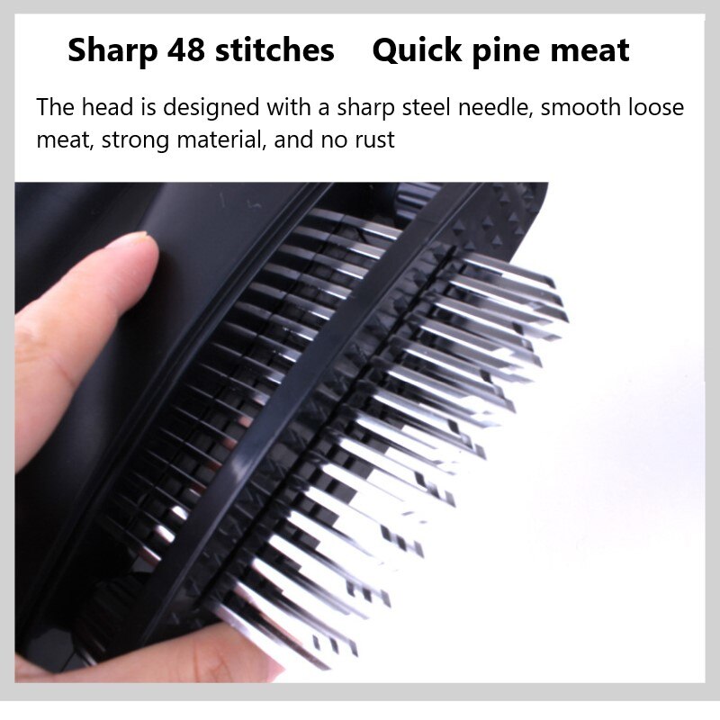 1PCS 48-pin Steak Tenderloin Needle Stainless Steel Meat Tenderizer Chicken Pork Pounder Meat Needle Knocking Meat Hammer