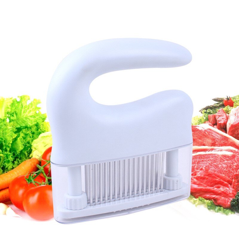 1PCS 48-pin Steak Tenderloin Needle Stainless Steel Meat Tenderizer Chicken Pork Pounder Meat Needle Knocking Meat Hammer