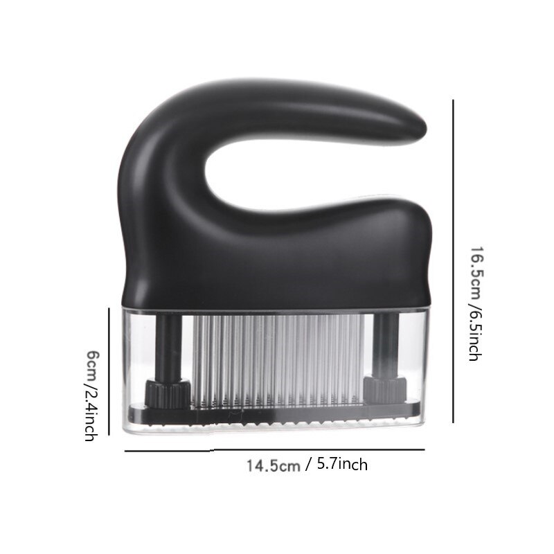 1PCS 48-pin Steak Tenderloin Needle Stainless Steel Meat Tenderizer Chicken Pork Pounder Meat Needle Knocking Meat Hammer