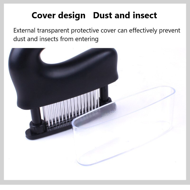 1PCS 48-pin Steak Tenderloin Needle Stainless Steel Meat Tenderizer Chicken Pork Pounder Meat Needle Knocking Meat Hammer