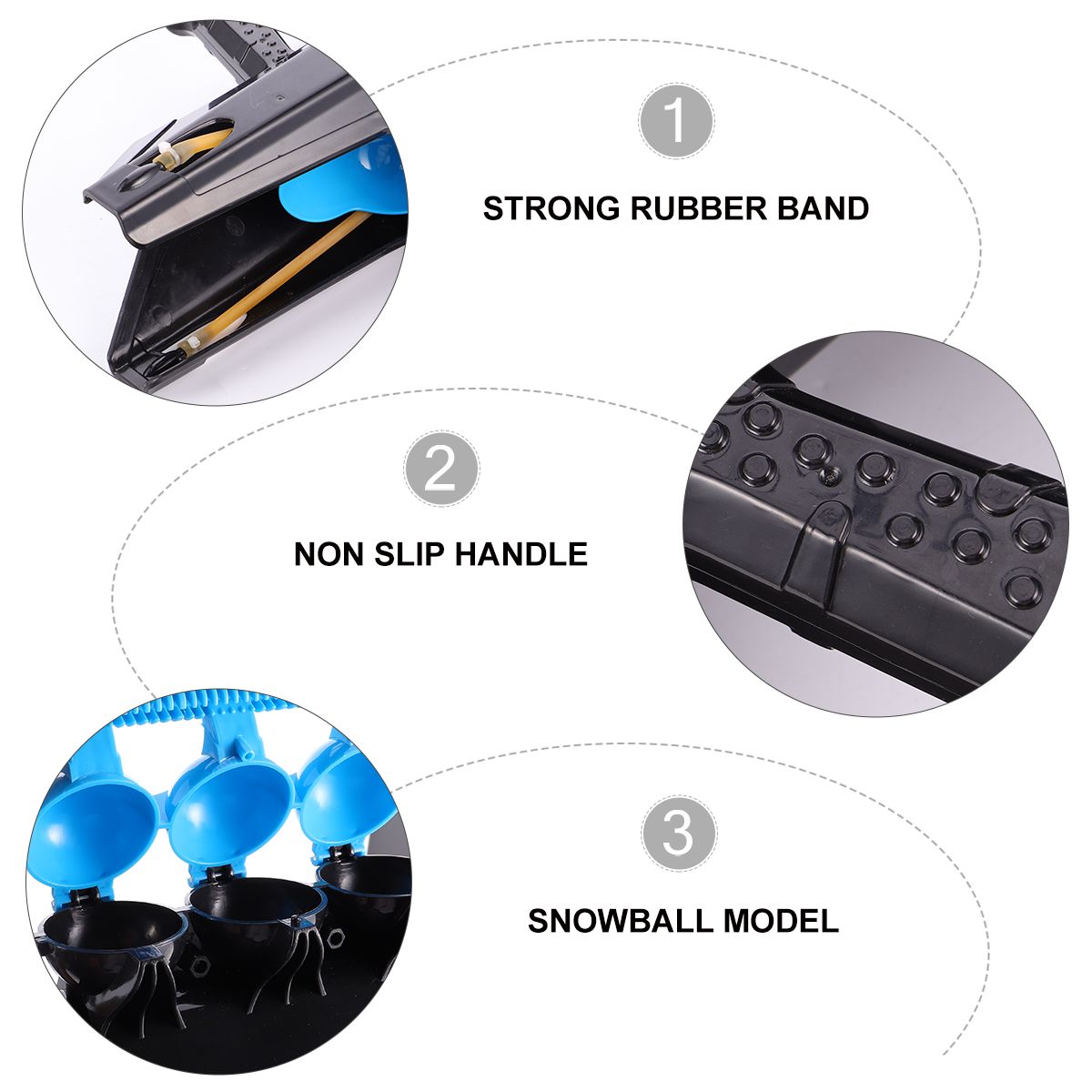 Snowball Launcher Snowball Gun Blaster Snowball Fighting Toy Winter Outdoor Toys