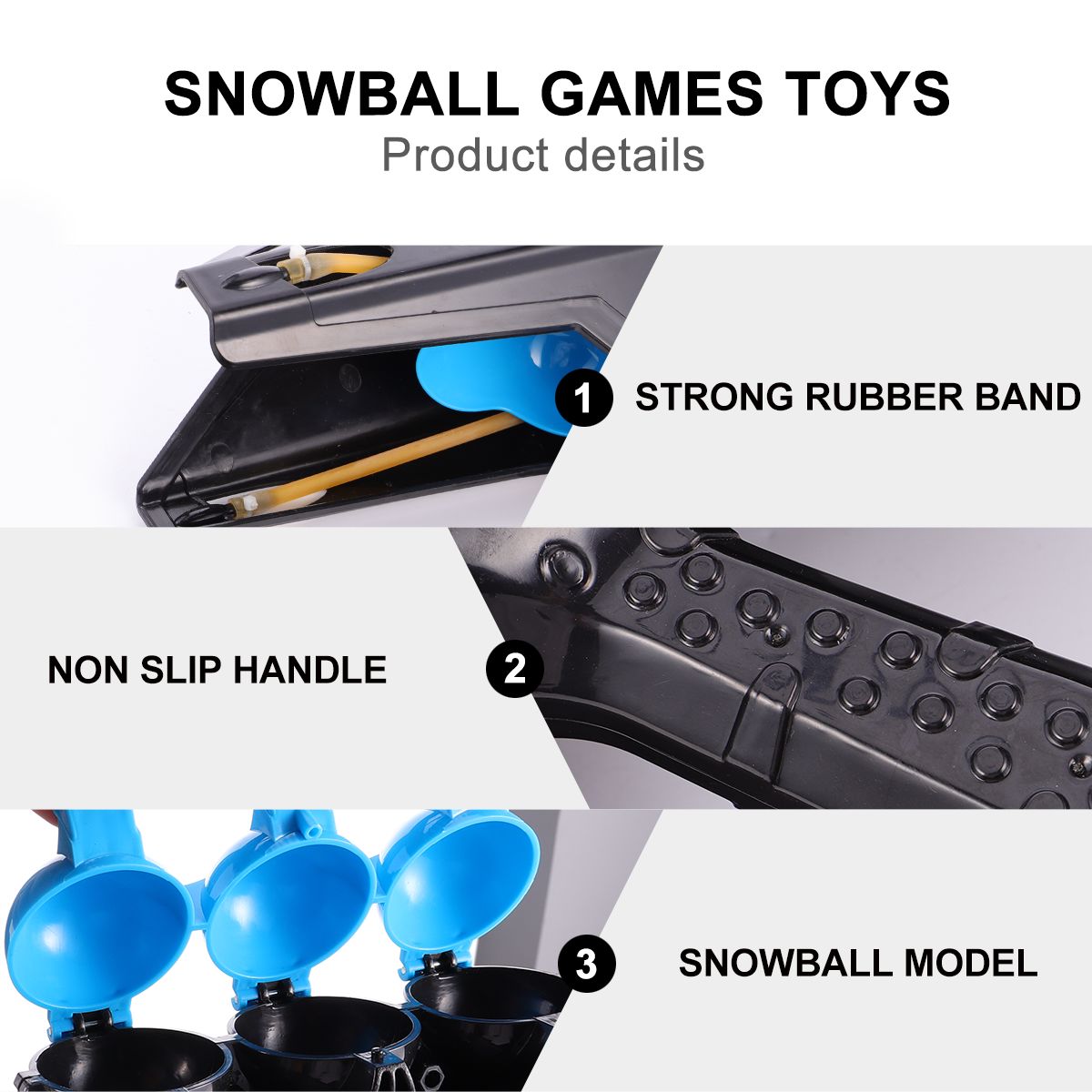 Snowball Launcher Snowball Gun Blaster Snowball Fighting Toy Winter Outdoor Toys
