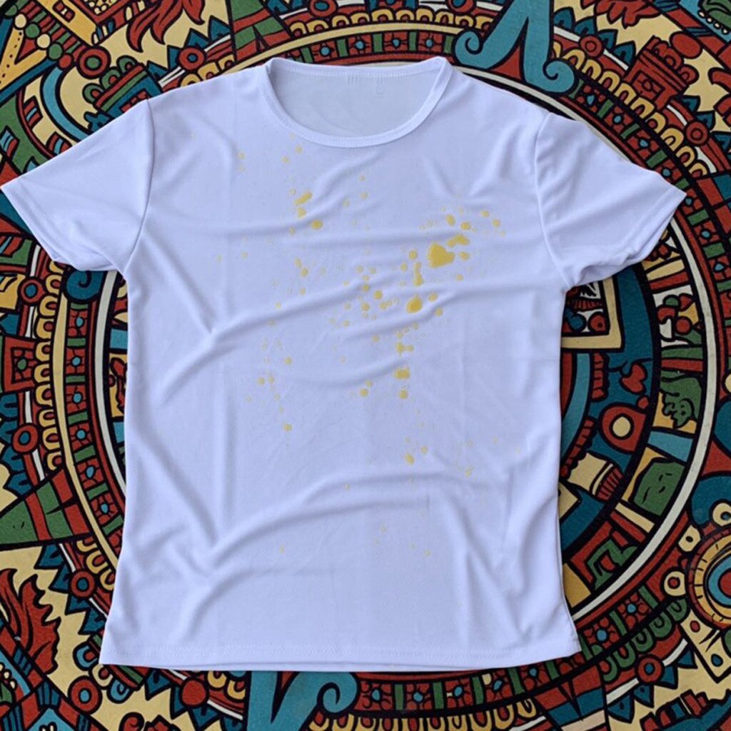 Men Waterproof Breathable Anti-Fouling T-Shirt Plus Size Short Sleeve Cycling Hydrophobic Novelty Oversized Loose Tops #M