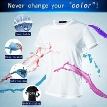 Men Waterproof Breathable Anti-Fouling T-Shirt Plus Size Short Sleeve Cycling Hydrophobic Novelty Oversized Loose Tops #M Men Waterproof Breathable Anti-Fouling T-Shirt Plus Size Short Sleeve Cycling Hydrophobic Novelty Oversized Loose Tops #M