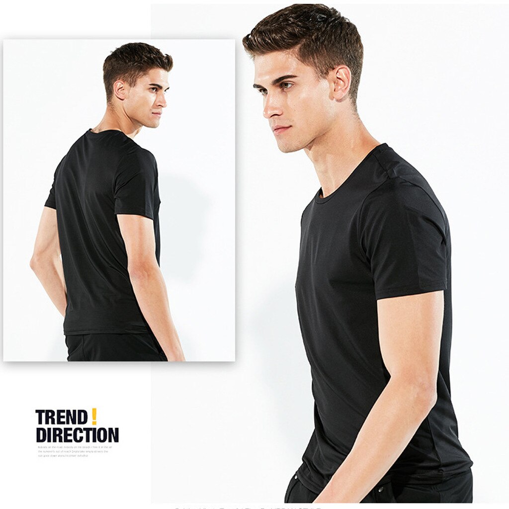 Men Waterproof Breathable Anti-Fouling T-Shirt Plus Size Short Sleeve Cycling Hydrophobic Novelty Oversized Loose Tops #M